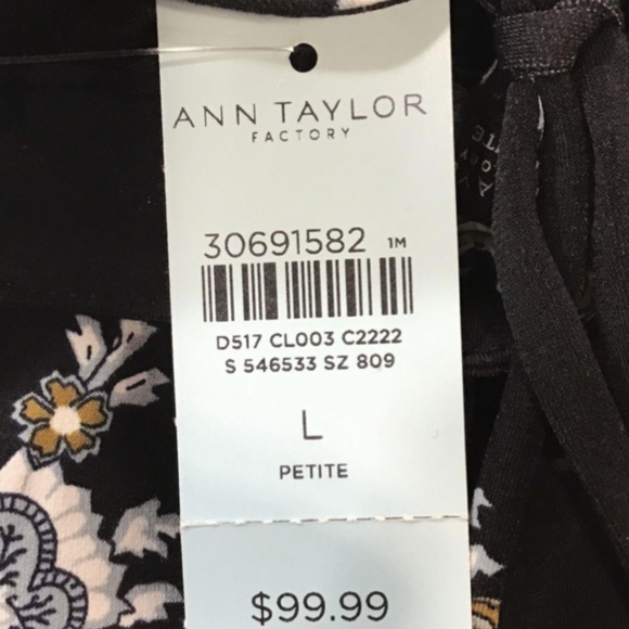 Ann Taylor Floral Print Long Sleeve Dress - NWT - Picture 4 of 4